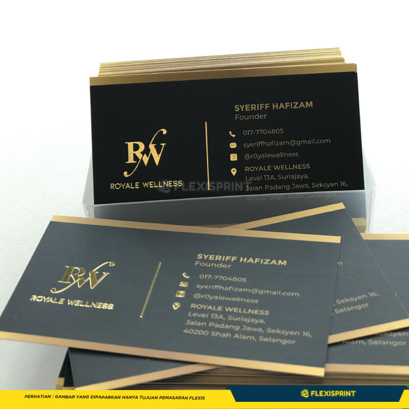 Business Card Hot Stamping - FLEXISPRINT