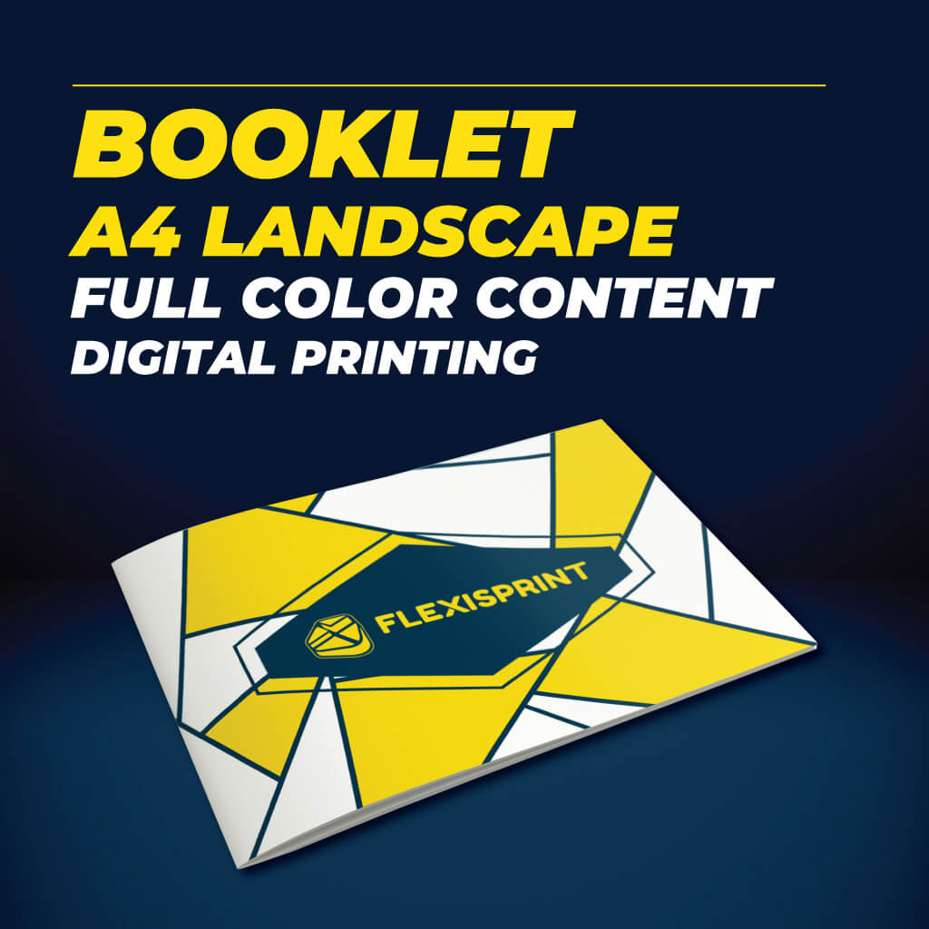 Booklet A4 Landscape Full Color, A4 Landscape Booklet Printing