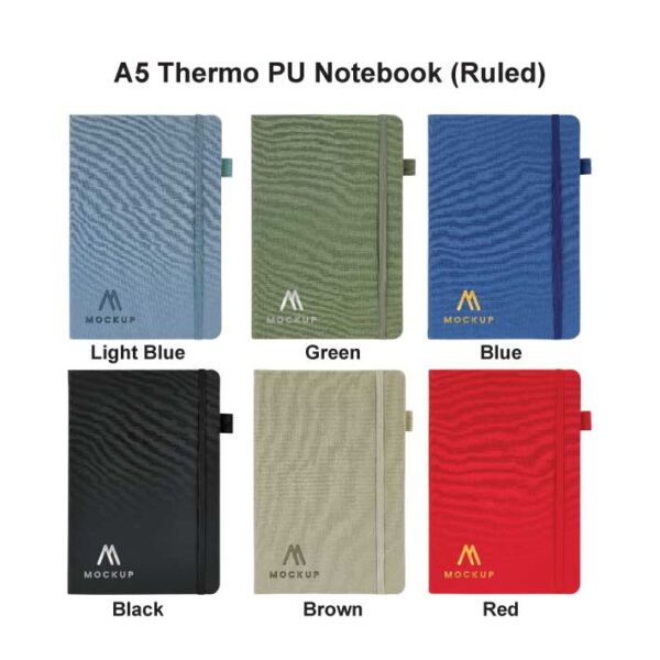 A5 Thermo PU Notebook (Ruled) - Image 2