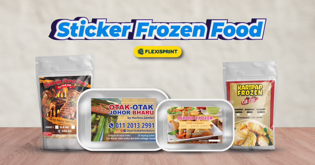 Sticker Frozen Food FLEXISPRINT