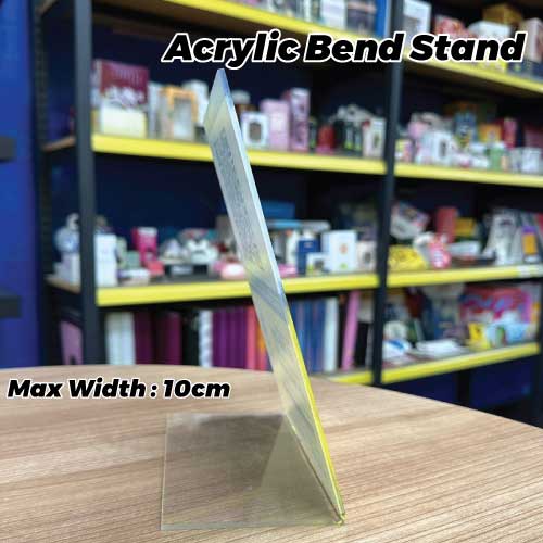 Acrylic Bend Stand (max width : 10cm)