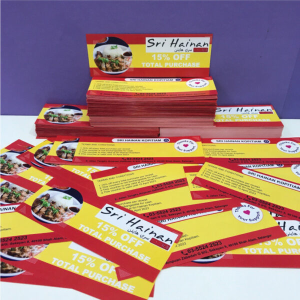 Voucher Full Color (Loose Sheet)- Digital Printing - Image 2